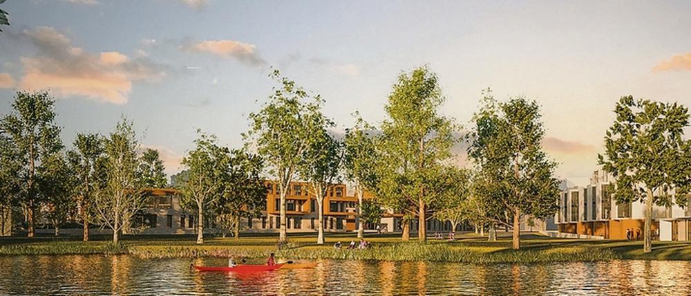 Exklusive Lage. Direkt am Wasser sollen auf der Insel Neu Fahrland Wohnhäuser entstehen. 