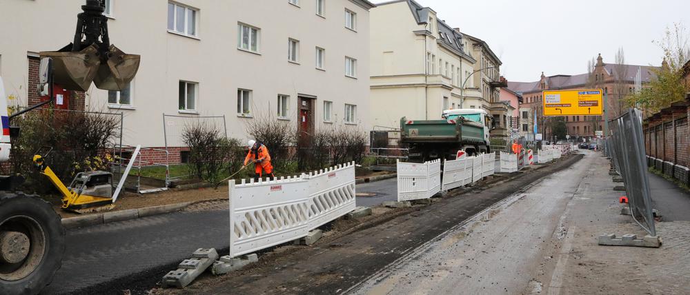 Die Behlertstraße in Potsdam wird aktuell umgebaut.