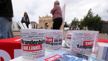 Brandenburgs Linke im Bundestagswahlkampf 2021.