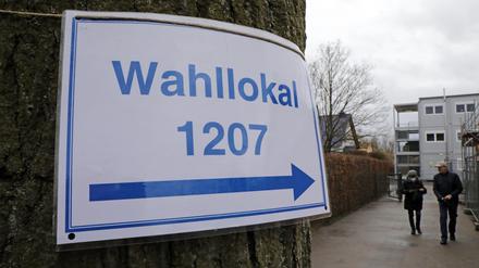 Am Wahllokal in der Grundschule Geltow war zur Landratswahl wenig Betrieb.