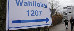 Am Wahllokal in der Grundschule Geltow war zur Landratswahl wenig Betrieb.