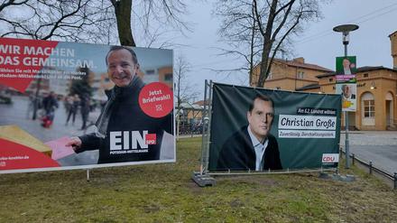 Marko Köhler (SPD) und Christian Große (CDU) schafften es in die Stichwahl.