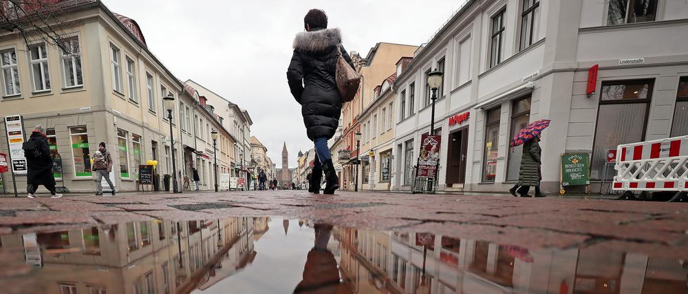 Bald wieder mehr los? Brandenburger Straße in Potsdam.