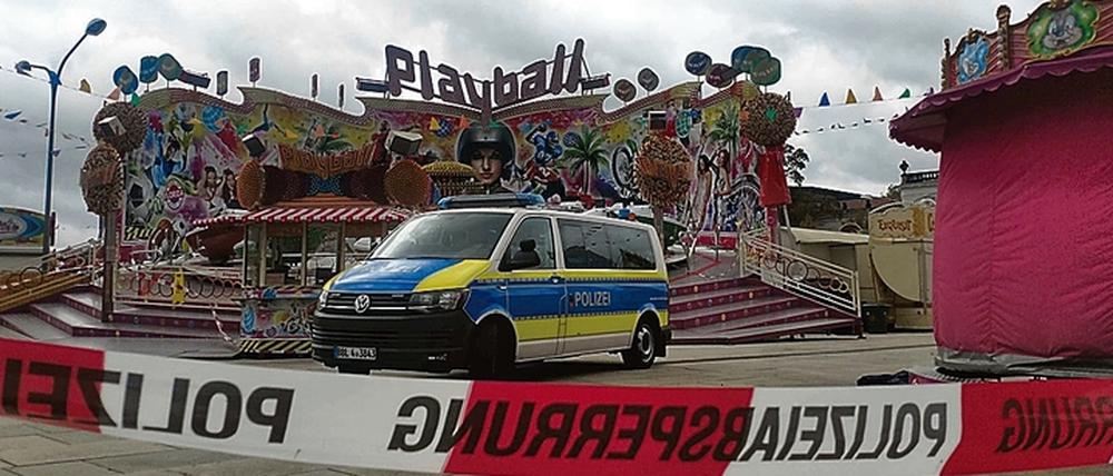 Nach dem tödlichen Unfall wurde das Fahrgeschäft gesperrt. 