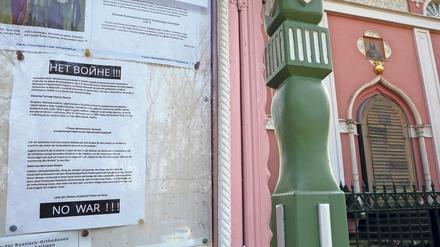  Die russisch-orthodoxe Gemeinde hat sich klar gegen den Krieg ausgesprochen.