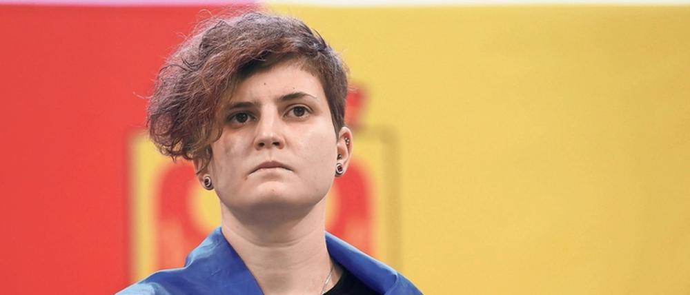 In einer energischen Rede wandte sich die in Potsdam lebende Ukrainerin Mariia Salko an die Stadtverordneten. 