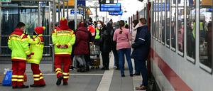 Nach der Ankunft in Frankfurt/Oder fahren die meisten Ukraine-Flüchtlinge weiter nach Berlin. 
