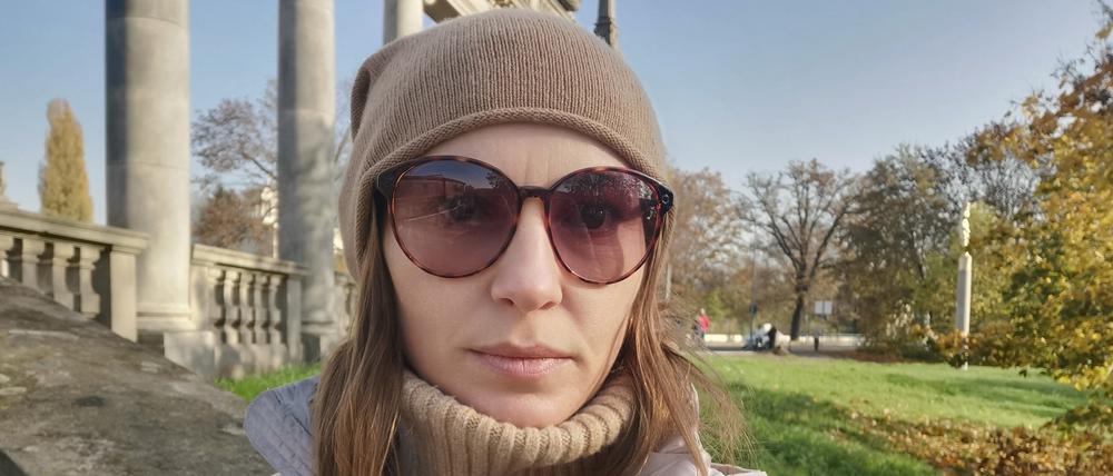 Oksana Klymonchuk, hier noch auf einem Bild an der Glienicker Brücke in Potsdam.