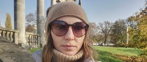 Oksana Klymonchuk, hier noch auf einem Bild an der Glienicker Brücke in Potsdam.