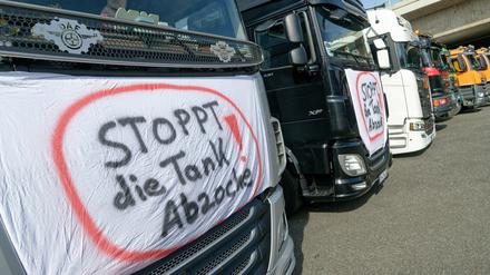 Lkw-Fahrer wollen den Autobahnring blockieren (Archivbild).