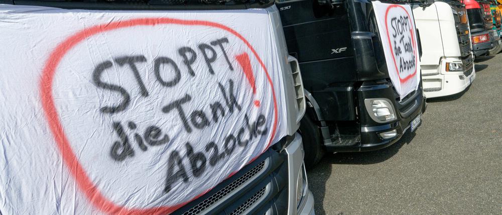 Lkw-Fahrer wollen den Autobahnring blockieren (Archivbild).