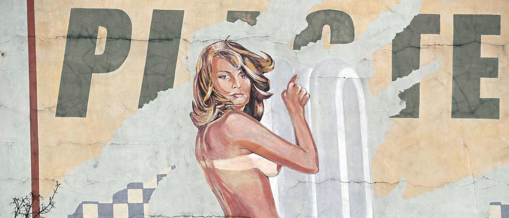 Die Babelsberger Nackte ist vom kalifornischen Popart-Künstler Mel Ramos inspiriert.