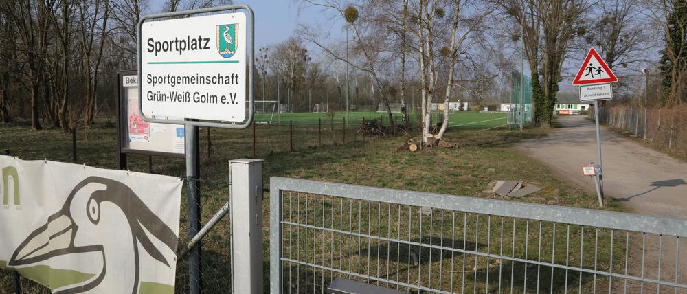 Der Sportplatz am Kuhfortdamm in Golm soll erweitert werden