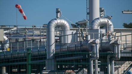 Die Gasstationen der Ostseepipeline Nord Stream 1 und der Ferngasleitung OPAL (Ostsee-Pipeline-Anbindungsleitung) in Lubmin. 