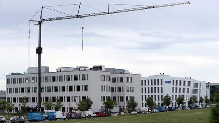 Teile des Science Parks in Golm, hier eine Aufnahme aus dem April.  Der Ortsteil wächst enorm schnell. 