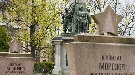 Der sowjetische Ehrenfriedhof entstand 1946. 