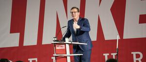 Sebastian Walter beim Parteitag in Schönefeld.