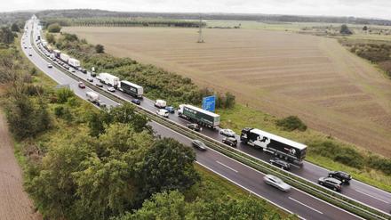 Rund um die Anschlussstelle Potsdam-Nord kommt es am Wochenende zu Verkehrsbehinderungen (Archivfoto). 
