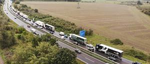 Rund um die Anschlussstelle Potsdam-Nord kommt es am Wochenende zu Verkehrsbehinderungen (Archivfoto). 