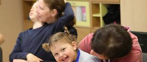 Die siebenköpfige ukrainische Familie fühlt sich in Fredersdorf wohl.