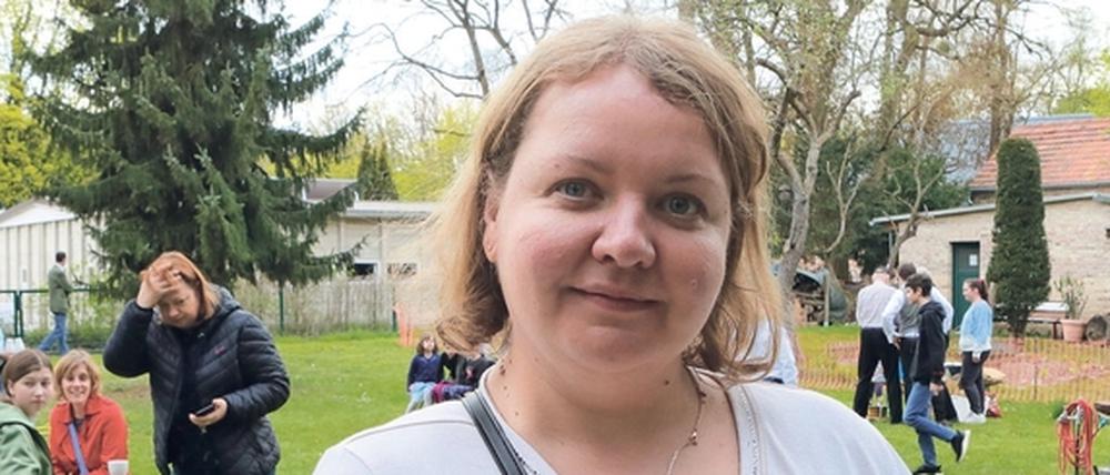 Ilona Tulikova ist mit ihrem Sohn aus Kiew nach Kleinmachnow geflohen.