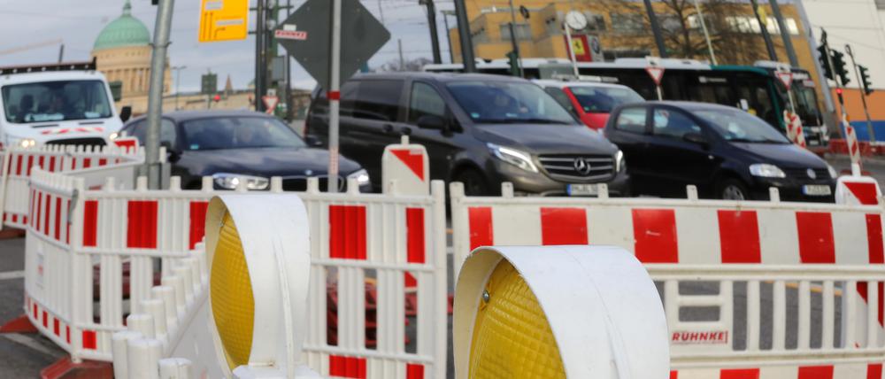 Hier könnte es länger dauern: Baustelle Leipziger Dreieck