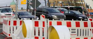 Hier könnte es länger dauern: Baustelle Leipziger Dreieck