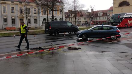 Der Unfallort wurde nach dem Unglück abgesperrt.