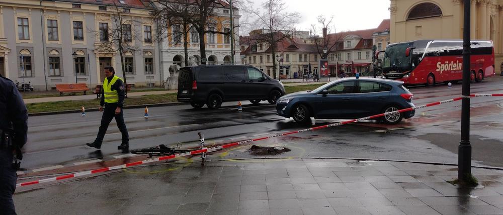 Der Unfallort wurde nach dem Unglück abgesperrt.