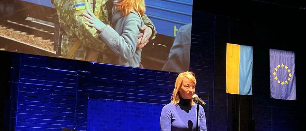 Beim Benefizabend "Gemeinsam für das Sprechen" Anfang März war auch Nina Gummich im Hans Otto Theater dabei.