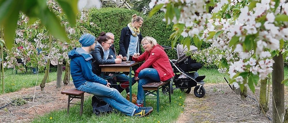 Trotz Festabsage kamen Besucher zu den Obsthöfen.