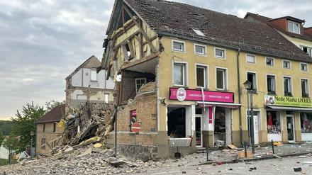 Das Gebäude in Lychen wurde völlig zerstört.