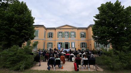 Eine Lesung an der Villa Quandt beim Festival im vergangenen Jahr.