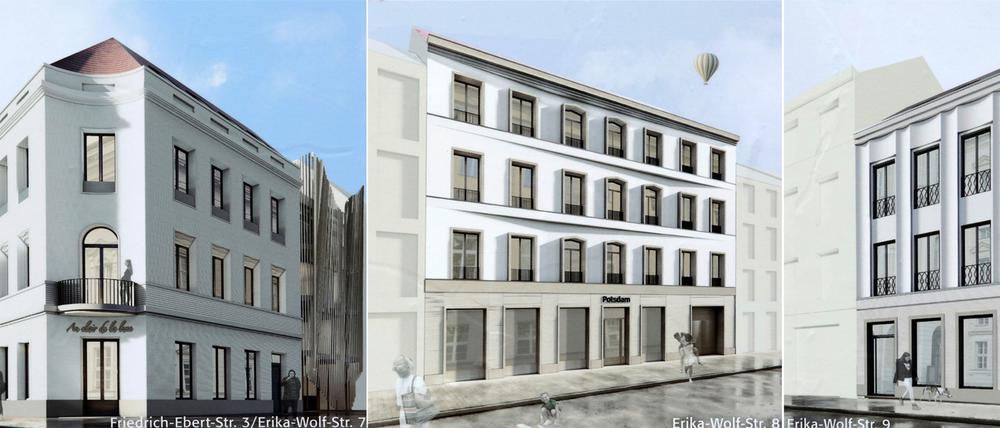 So sollen die Gebäude in Block IV in der Erika-Wolf-Straße künftig aussehen.
