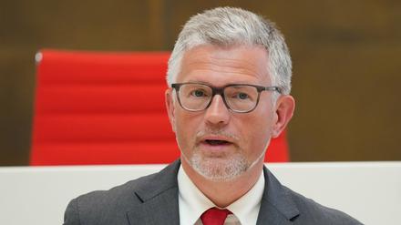 Andrij Melnyk, Botschafter der Ukraine in Deutschland, sprach am Sonntag im Brandenburger Landtag.