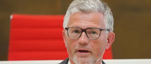 Andrij Melnyk, Botschafter der Ukraine in Deutschland, sprach am Sonntag im Brandenburger Landtag.