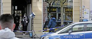 Dreharbeiten für Soko Potsdam in der Potsdamer Charlottenstraße.