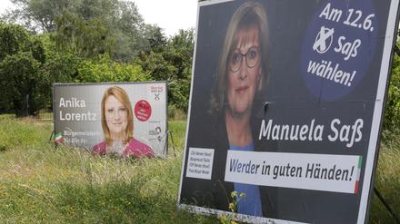 Die amtierende Bürgermeisterin Manuela Saß muss am 26. Juni in einer Stichwahl gegen die parteilose Anika Lorentz antreten. 