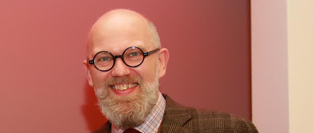 Der neuer Leiter von Lit:Potsdam: Thomas Böhm bei einer Veranstaltung im Filmmuseum Potsdam 2021.