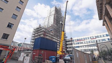 Für den Wiederaufbau des Turms der Garnisonkirche gibt der Bund 4,5 Millionen Euro extra. 