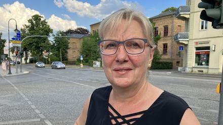 Wahlsiegerin Manuela Saß am Tag der Stichwahl in Werder. 
