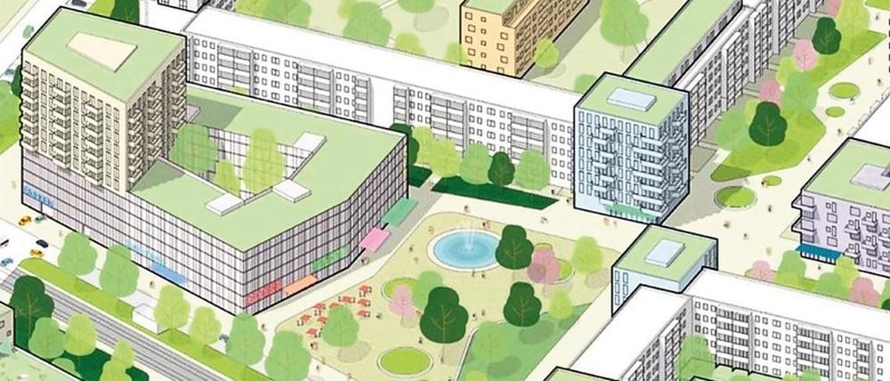 Der Magnus-Zeller-Platz soll umgestaltet werden, auch ein Neubau ist geplant.