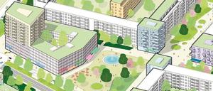 Der Magnus-Zeller-Platz soll umgestaltet werden, auch ein Neubau ist geplant.