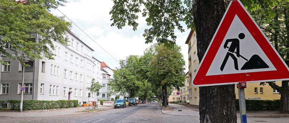 In der Kastanienallee kommt es wegen einer Baustelle zu einer Sperrung. 