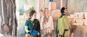 Große Ziele. Flüchtlingskinder spielen im „Freiland“ Theater.