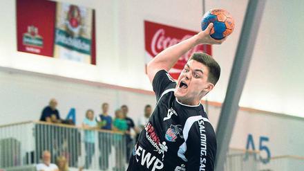 Treffsicher. Robin Huntz warf im Heimspiel gegen Bernburg neun Tore. 