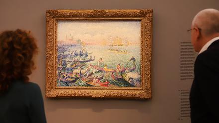 Bis vor Kurzem war das Werk "Regatta in Venedig" von Cross noch im Museum Barberini in Potsdam zu sehen.