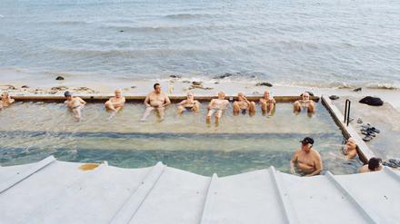 Das Warmwasserbecken am Strand von Warna ist für viele Einheimische nicht nur ein wichtiger Treffpunkt, sondern eine Wohltat für Körper und Seele.
