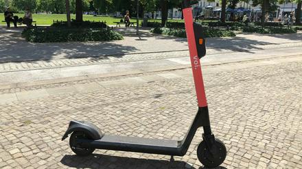 Einer der Voi-E-Scooter in Potsdam.