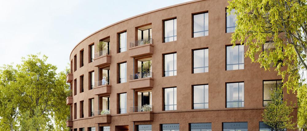 Der Neubau an der Viereckremise (Visualisierung).